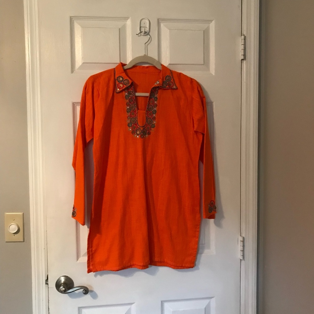 Orange Pakistani Tunic